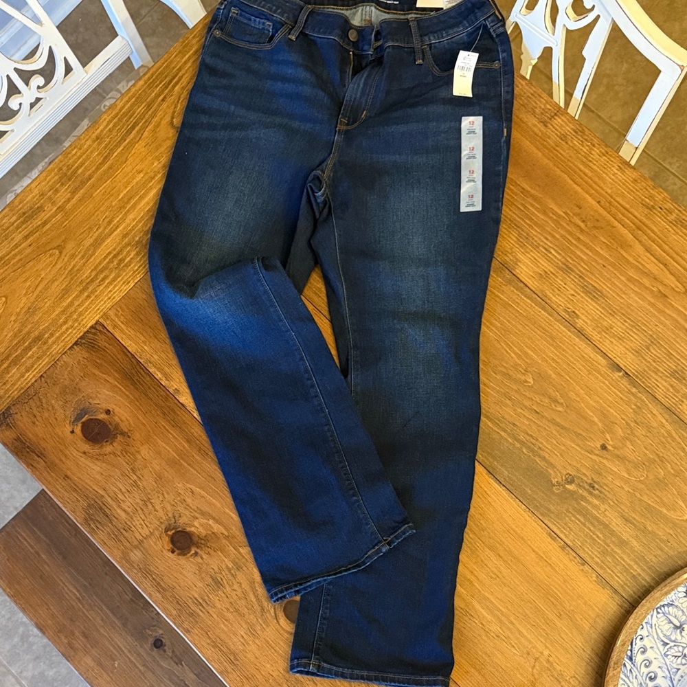 Old Navy Women's Boot Cut Jeans - Dark Blue